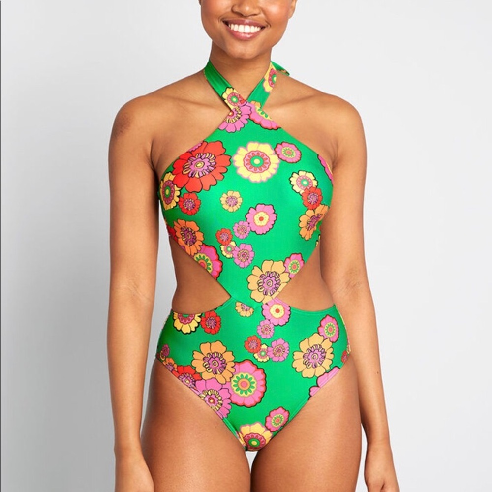NWOT ModCloth The Betsey One-Piece Swimsuit